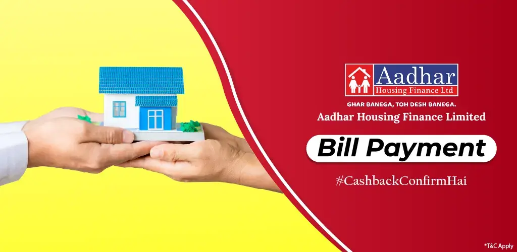 Aadhar Housing Finance Limited Loan Bill Payment.