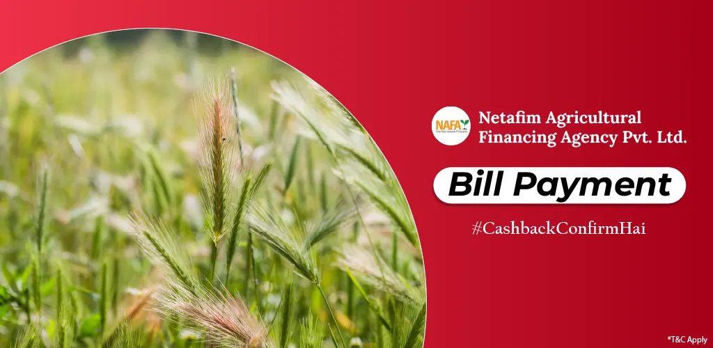 Netafim Agricultural Financing Agency Pvt. Ltd. Loan Bill Payment.