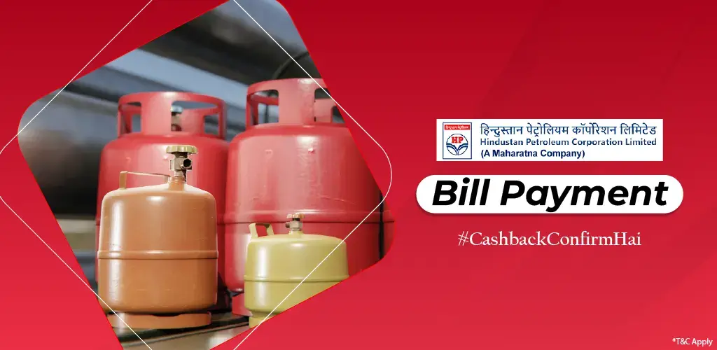 HP Gas (HPCL) Cylinder booking.