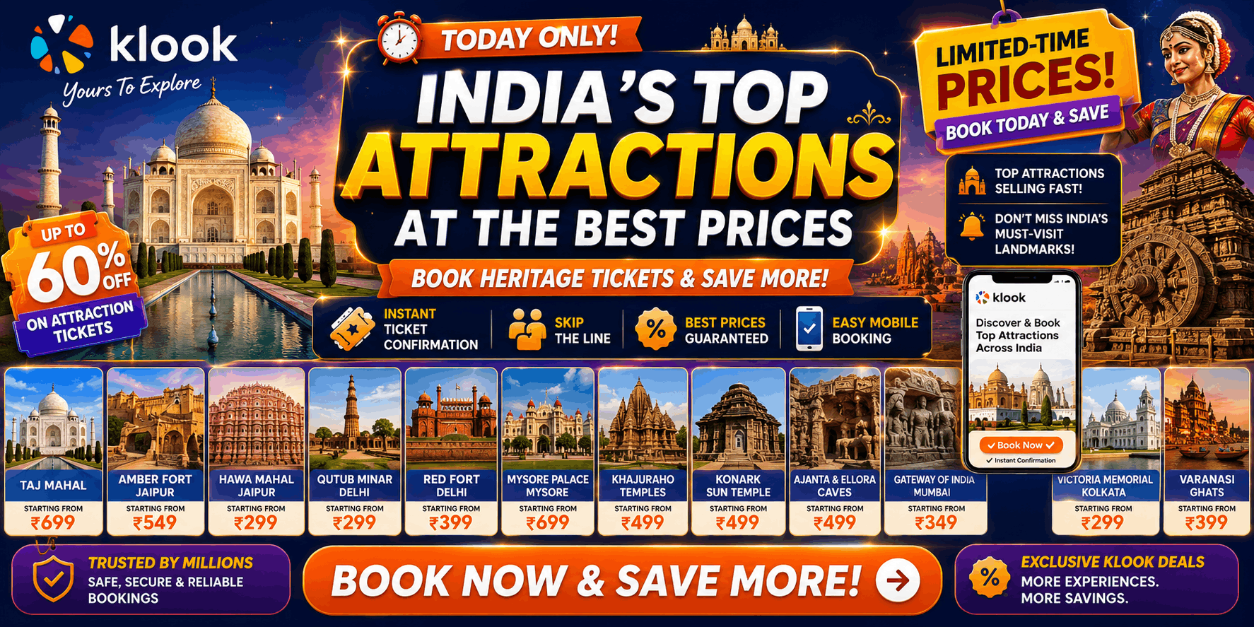 India’s Most Iconic Attractions, Best Prices